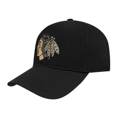 Chicago Blackhawks Pro Standard Metallic Logo Pinch Front Adjustable Hat Discount