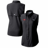 Tampa Bay Buccaneers Columbia Women's PFG Tamiami Omni-Shade Sleeveless Button-Up Shirt