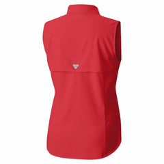Tampa Bay Buccaneers Columbia Women's PFG Tamiami Omni-Shade Sleeveless Button-Up Shirt