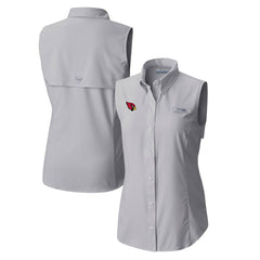 Arizona Cardinals Columbia Women's PFG Tamiami Omni-Shade Sleeveless Button-Up Shirt