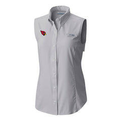 Arizona Cardinals Columbia Women's PFG Tamiami Omni-Shade Sleeveless Button-Up Shirt