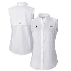 Atlanta Falcons Columbia Women's PFG Tamiami Omni-Shade Sleeveless Button-Up Shirt