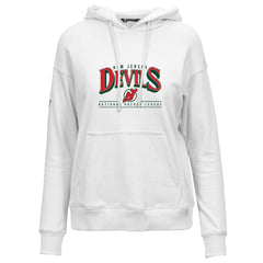 New Jersey Devils Levelwear Women's Retro Adorn Spellout Pullover Hoodie On Sale