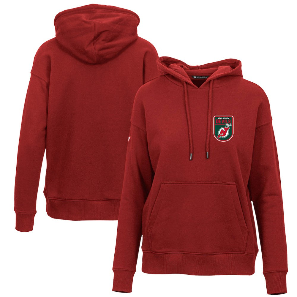 New Jersey Devils Levelwear Women's Retro Adorn Pullover Hoodie For Sale