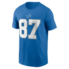 Detroit Lions Nike Sam LaPorta Name & Number T-Shirt