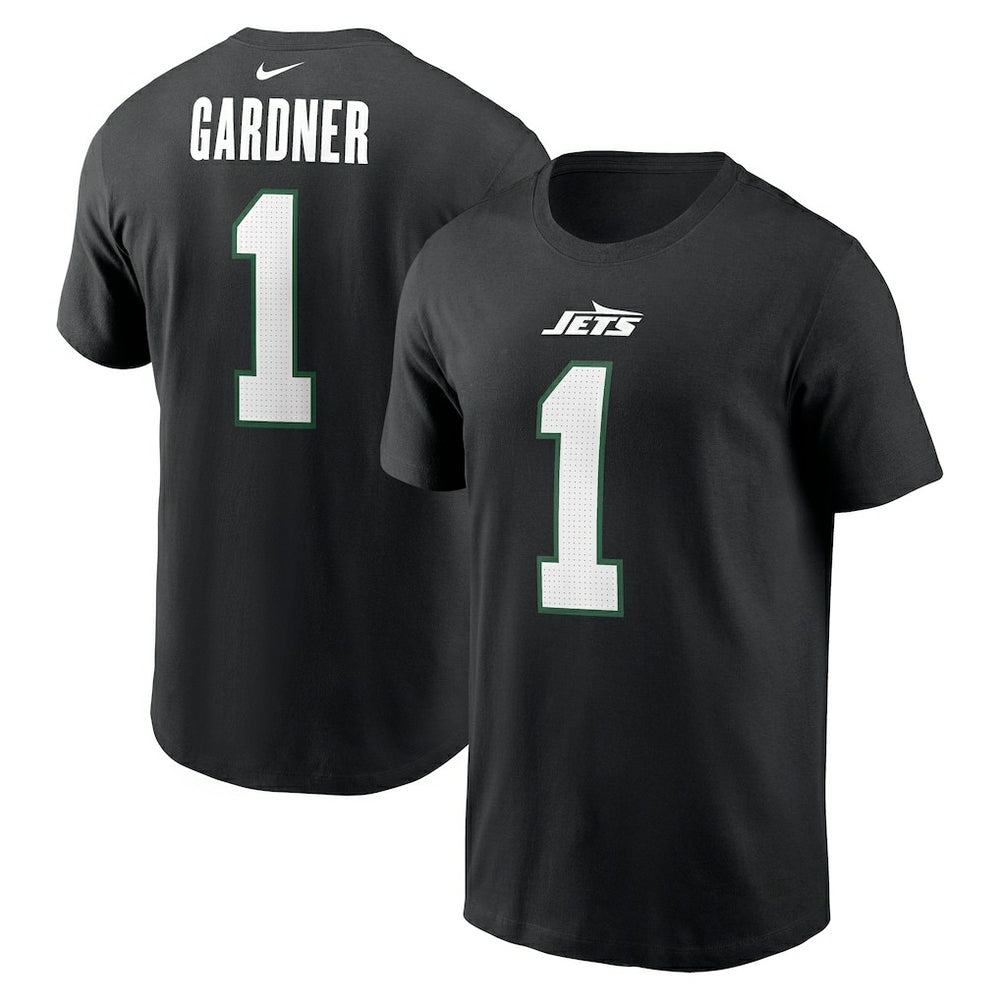 New York Jets Nike Ahmad Sauce Gardner Name & Number T-Shirt