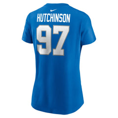 Detroit Lions Nike Aidan Hutchinson Women's Player Name & Number T-Shirt
