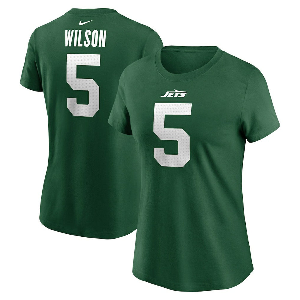 New York Jets Nike Garrett Wilson Women's Player Name & Number T-Shirt