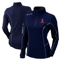 Los Angeles Angels Columbia Women's Omni-Wick Shotgun Quarter-Zip Pullover Top | MLB Online