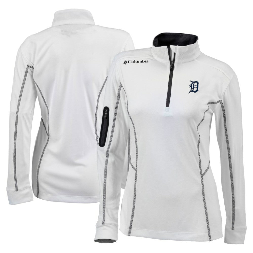 Detroit Tigers Columbia Women's Omni-Wick Shotgun Quarter-Zip Pullover Top | MLB US