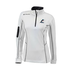Miami Marlins Columbia Women's Omni-Wick Shotgun Quarter-Zip Pullover Top | MLB New