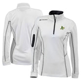 Athletics Columbia Women's Omni-Wick Shotgun Quarter-Zip Pullover Top | MLB On Sale