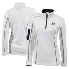 Athletics Columbia Women's Omni-Wick Shotgun Quarter-Zip Pullover Top | MLB On Sale