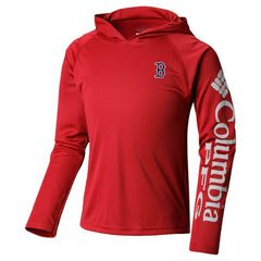 Boston Red Sox Columbia Youth Terminal Tackle Long Sleeve Hoodie T-Shirt | MLB Shop