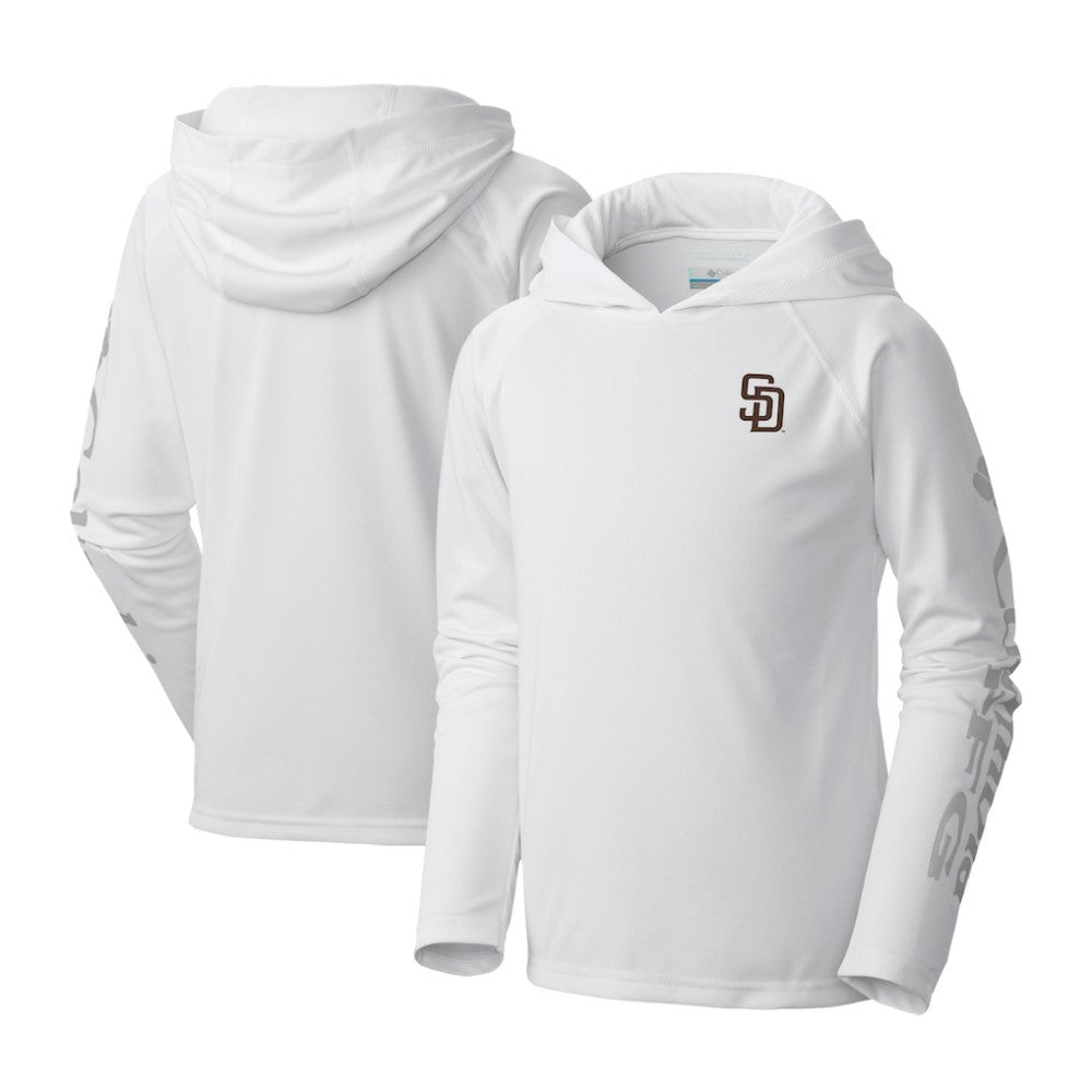 San Diego Padres Columbia Youth Terminal Tackle Long Sleeve Hoodie T-Shirt | MLB Discount