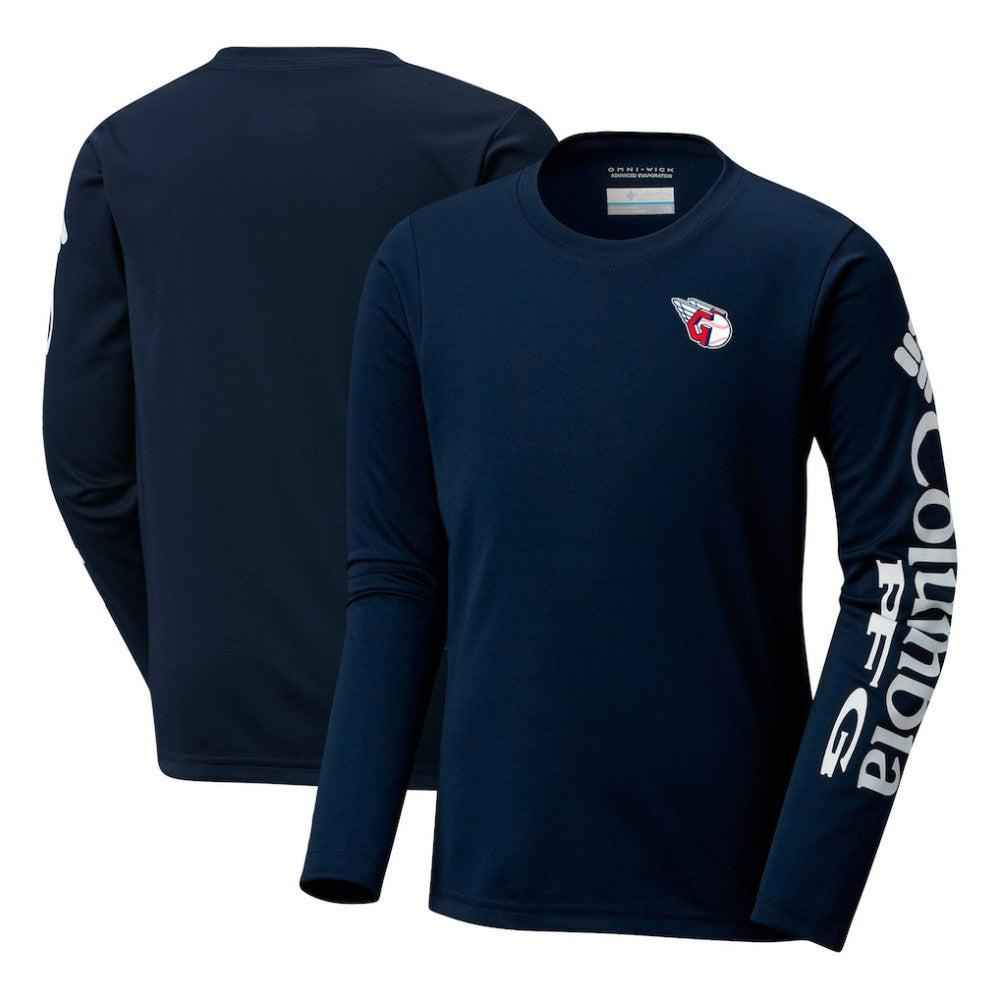 Cleveland Guardians Columbia Youth Terminal Tackle Long Sleeve T-Shirt | MLB Sale