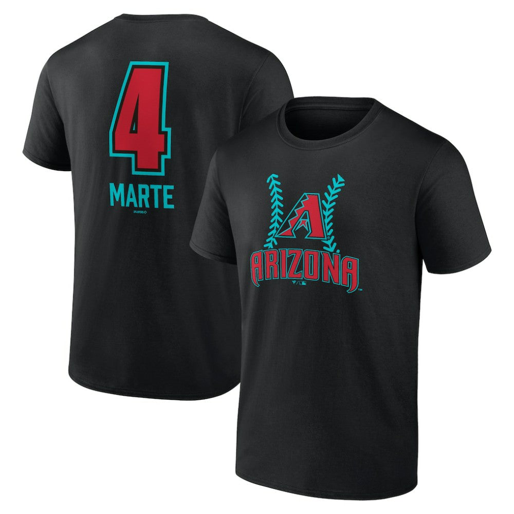 Ketel Marte Arizona Diamondbacks Name & Number Fastball T-Shirt | MLB Shop