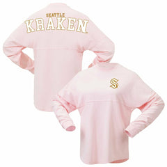 Seattle Kraken Fanatics Women's Spirit Jersey Long Sleeve T-Shirt On Sale