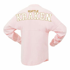 Seattle Kraken Fanatics Women's Spirit Jersey Long Sleeve T-Shirt On Sale