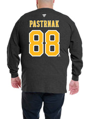David Pastrnak Boston Bruins Profile Big & Tall Name & Number Thermal Pullover Sweatshirt Discount