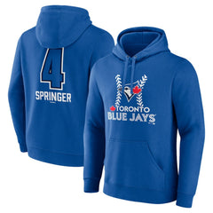 George Springer Toronto Blue Jays Name & Number Fastball Pullover Hoodie | MLB Online