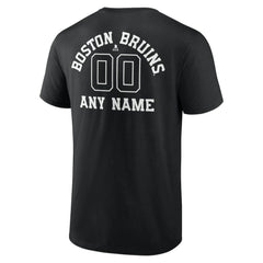 Boston Bruins Personalized Name & Number Monochrome T-Shirt Sale