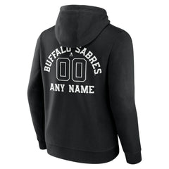 Buffalo Sabres Personalized Name & Number Monochrome Pullover Hoodie On Sale
