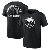 Buffalo Sabres Personalized Name & Number Monochrome T-Shirt Outlet
