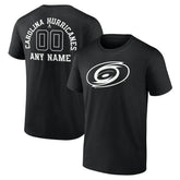 Carolina Hurricanes Personalized Name & Number Monochrome T-Shirt For Sale