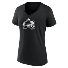 Colorado Avalanche Women's Personalized Name & Number Monochrome V-Neck T-Shirt For Sale