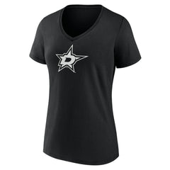 Dallas Stars Women's Personalized Name & Number Monochrome V-Neck T-Shirt Outlet