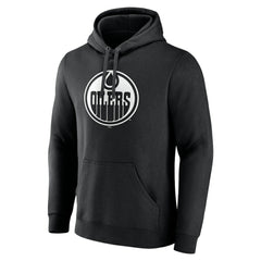 Edmonton Oilers Personalized Name & Number Monochrome Pullover Hoodie For Sale
