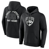 Florida Panthers Personalized Name & Number Monochrome Pullover Hoodie On Sale