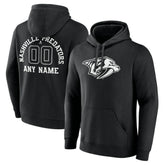 Nashville Predators Personalized Name & Number Monochrome Pullover Hoodie Online