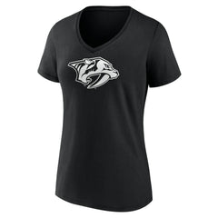 Nashville Predators Women's Personalized Name & Number Monochrome V-Neck T-Shirt Outlet