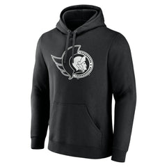 Ottawa Senators Personalized Name & Number Monochrome Pullover Hoodie On Sale
