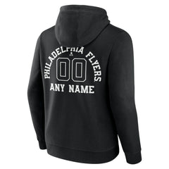 Philadelphia Flyers Personalized Name & Number Monochrome Pullover Hoodie For Sale