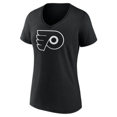 Philadelphia Flyers Women's Personalized Name & Number Monochrome V-Neck T-Shirt Sale
