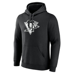 Pittsburgh Penguins Personalized Name & Number Monochrome Pullover Hoodie On Sale