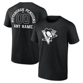 Pittsburgh Penguins Personalized Name & Number Monochrome T-Shirt Discount