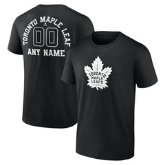 Toronto Maple Leafs Personalized Name & Number Monochrome T-Shirt Discount