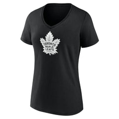 Toronto Maple Leafs Women's Personalized Name & Number Monochrome V-Neck T-Shirt For Sale