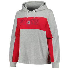 St. Louis Cardinals Profile Women's Plus Size Pullover Jersey Hoodie | MLB US