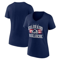 Colorado Avalanche Women's Americana Team V-Neck T-Shirt On Sale
