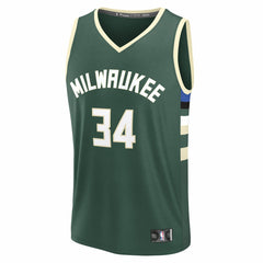 Giannis Antetokounmpo Milwaukee Bucks Youth Fast Break Replica Player Jersey On Sale