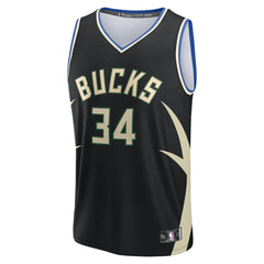 Giannis Antetokounmpo Milwaukee Bucks Youth Fast Break Replica Player Jersey Outlet