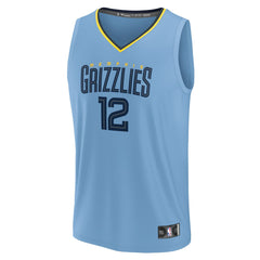 Ja Morant Memphis Grizzlies Youth Fast Break Replica Player Jersey - Statement Edition - Light Blue