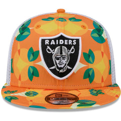 Las Vegas Raiders New Era Citrus 9FIFTY Trucker Snapback Hat
