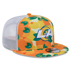 Los Angeles Rams New Era Citrus 9FIFTY Trucker Snapback Hat