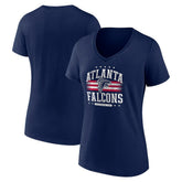 Atlanta Falcons Women's Americana Team V-Neck T-Shirt
